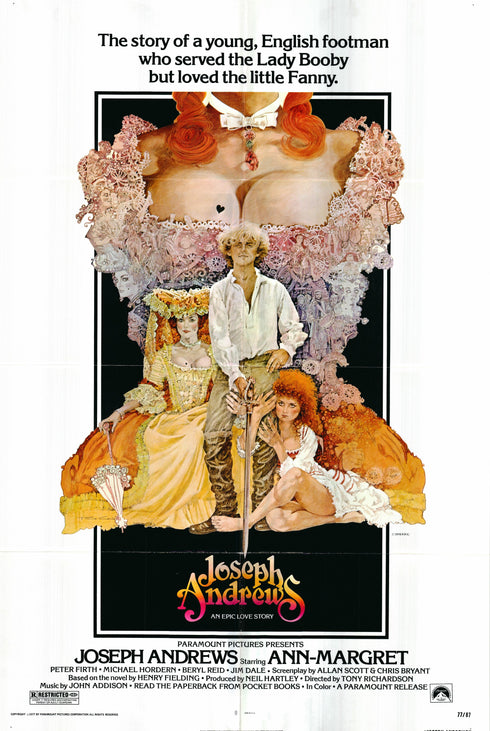 joseph andrews 1977 one sheet poster folded